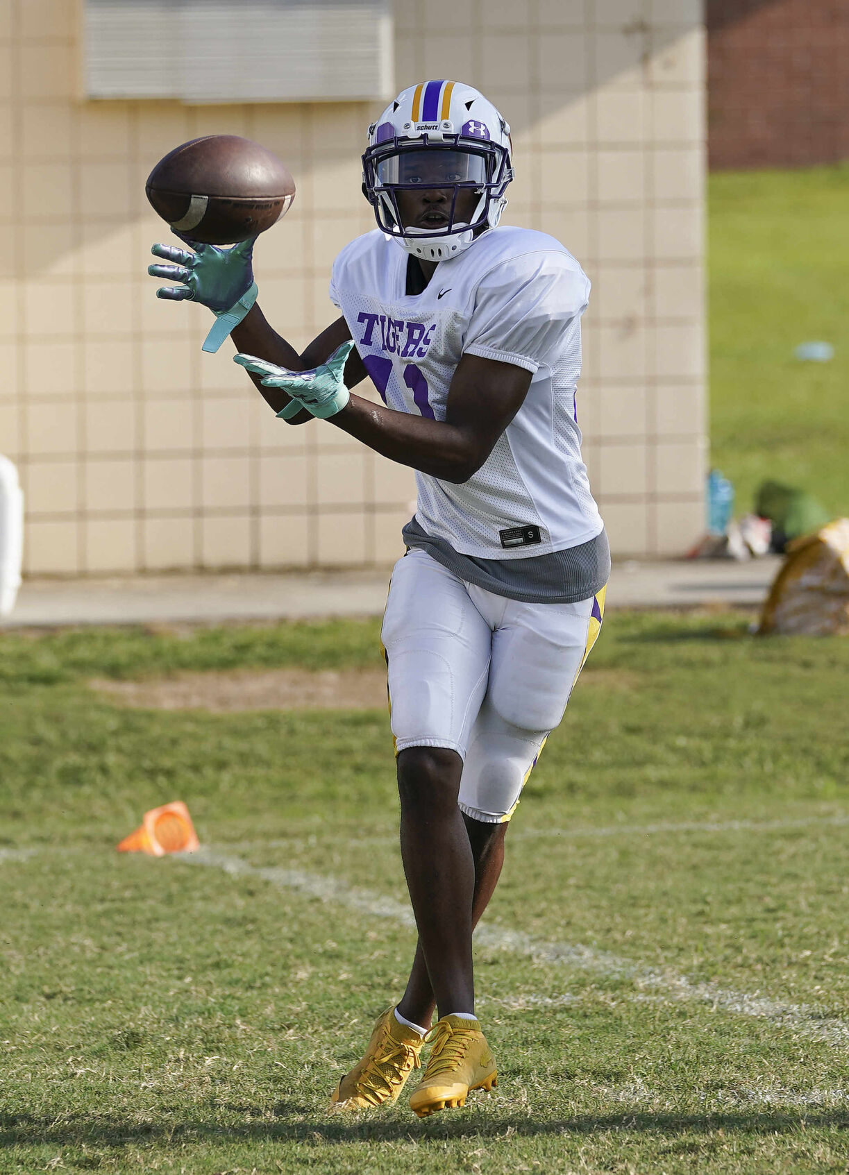 Wilson High School football practice